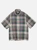 KAPTAIN SUNSHINE Gauze Plaid Plain SS Shirt Forest Plaid, Shirts
