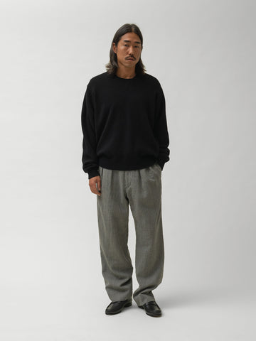 KAPTAIN SUNSHINE Lambswool V-neck Pullover Black, Knits