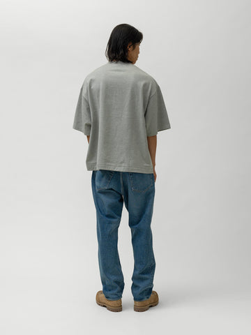 KAPTAIN SUNSHINE Suvin Supima Tube Half Sleeve Tee Heavy Feather Grey, T-Shirts
