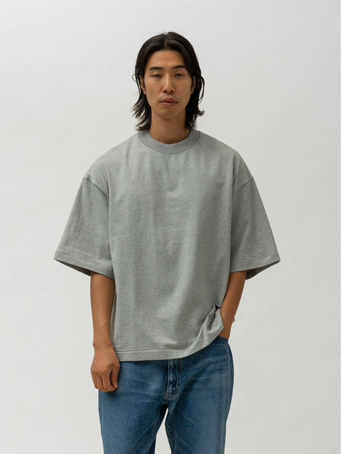 KAPTAIN SUNSHINE Suvin Supima Tube Half Sleeve Tee Heavy Feather Grey, T-Shirts