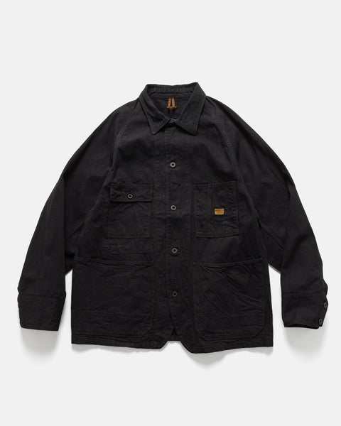 KAPITAL 10oz BLKxBLK Denim CACTUS Coverall Black, Jackets