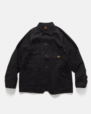 KAPITAL 10oz BLKxBLK Denim CACTUS Coverall Black, Jackets