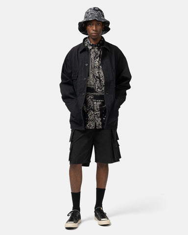 KAPITAL 10oz BLKxBLK Denim CACTUS Coverall Black, Jackets