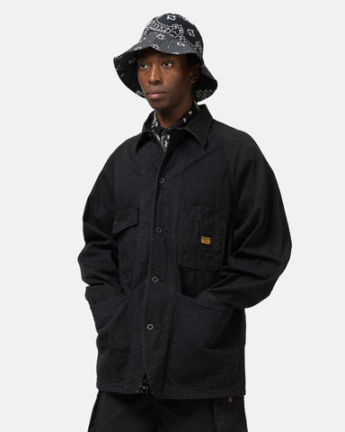 KAPITAL 10oz BLKxBLK Denim CACTUS Coverall Black, Jackets