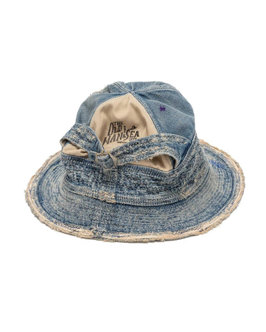 11.5oz Denim THE OLD MAN AND THE SEA Hat (CRASH Remake) Indigo - HAVEN