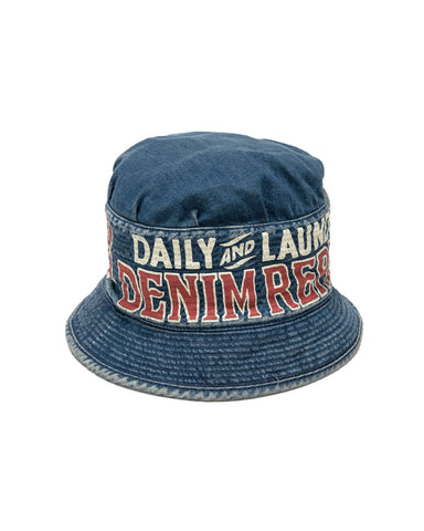 Kapital 11.5oz Denim LAUNDRY Hat Indigo, Accessories