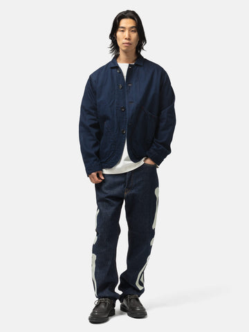KAPITAL 12.5oz Denim Mexican Tuexedo 5P Okagilly IDG, Jeans