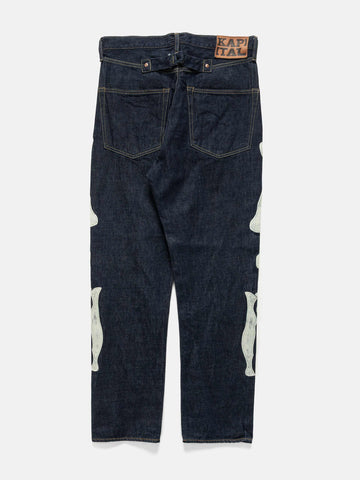 KAPITAL 12.5oz Denim Mexican Tuexedo 5P Okagilly IDG, Jeans