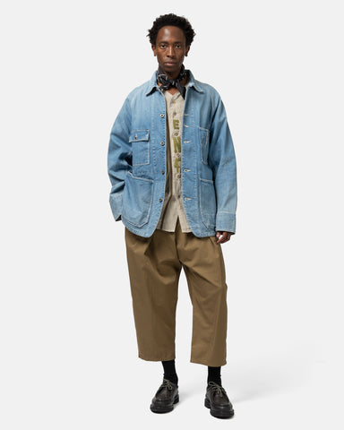KAPITAL 12oz Denim CACTUS Coverall (MidTone), Jackets