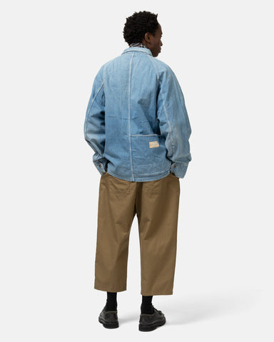 KAPITAL 12oz Denim CACTUS Coverall (MidTone), Jackets