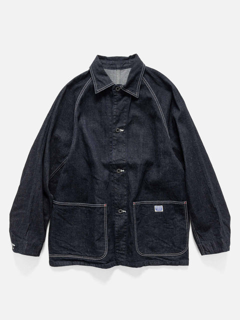 KAPITAL 12oz Denim CACTUS Coverall (WWII Model) IDG, Denim Jackets