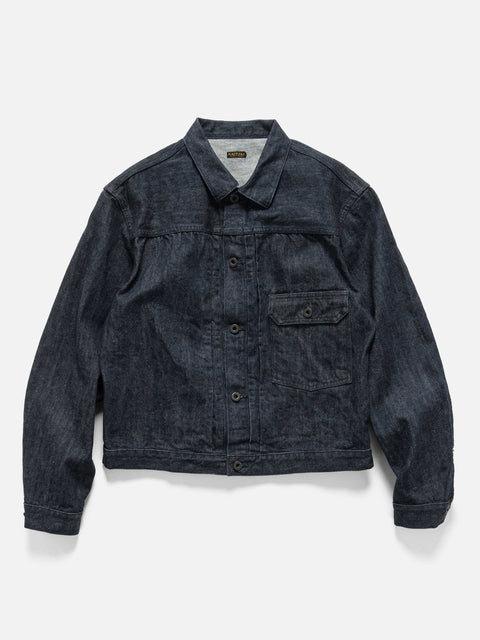KAPITAL 14oz Denim 1st JKT (BLK-Thread ver.) IDG, Trucker Jackets