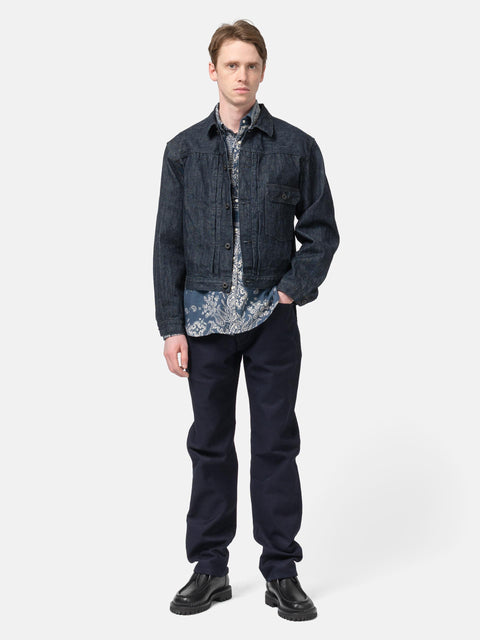 KAPITAL 14oz Denim 1st JKT (BLK-Thread ver.) IDG, Trucker Jackets