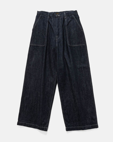 KAPITAL 14oz Denim FATIGUE Baggy Pants Indigo, Pants