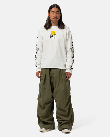 KAPITAL 20/-Jersey Crew Long Sleeve T (PECKISH KAP) Yellow, T-Shirts