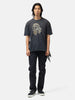 KAPITAL 20-/-Jersey Crew T (PECKISH Rain Skull) Black, T-Shirts