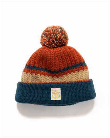 Kapital 3G Wool Cable Knit Cap Orange, Accessories