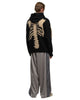 Kapital 5G Wool BONE Hood Sweater Black, Sweaters