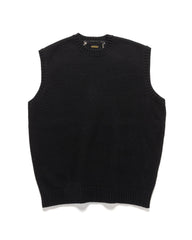 Kapital 5G Wool BONE Vest Black, Outerwear