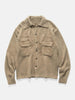 KAPITAL 7G Shaggy Knit Board Shirt Beige Khaki, Shirts