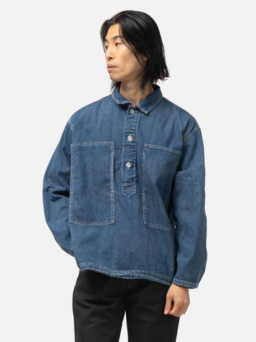 KAPITAL 8oz Denim F-ARMY M-35 Pullover PRO, Shirts
