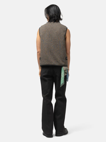 KAPITAL BEACH SWT Knit Vest Charcoal, Vests