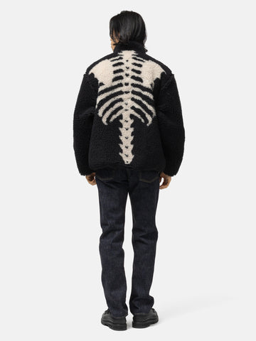 KAPITAL BONE Boa Fleece Reversible Blouson Black, Fleece Jackets