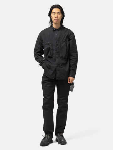 KAPITAL Broad Cloth Anorak Shirt Black, Shirts