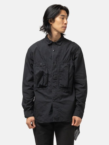 KAPITAL Broad Cloth Anorak Shirt Black, Shirts