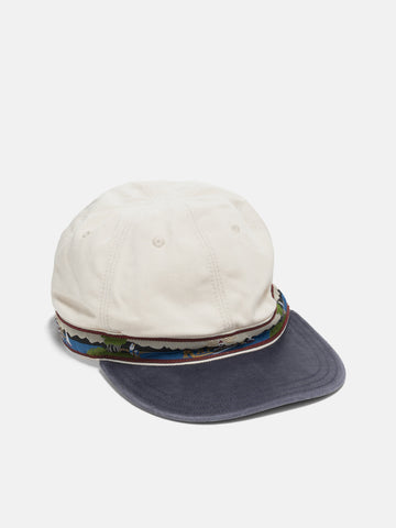 KAPITAL Chino BRIMFIELD Cap (Guiding Light) ECRxNavy