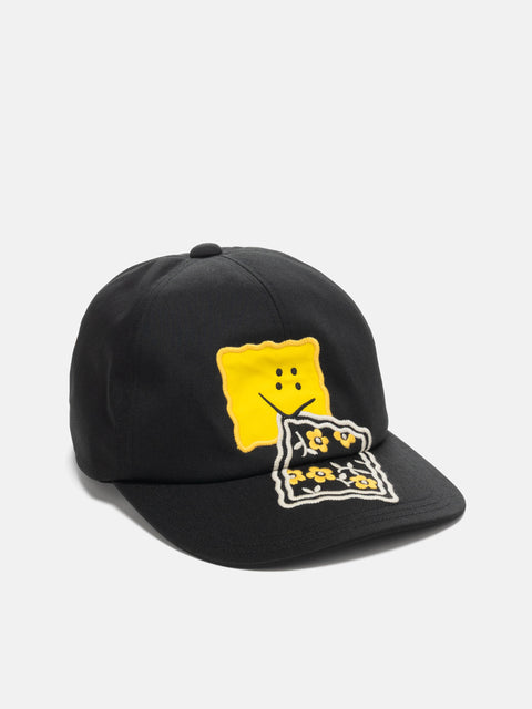 KAPITAL Chino Baseball Cap (PECKISH RAINBOWY) Black, Caps