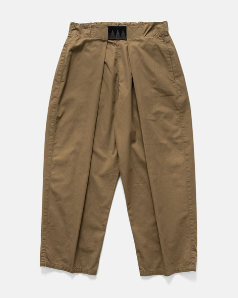 KAPITAL Combed Burberry Cotton EASY-BEACH-GO Pants Beige, Pants