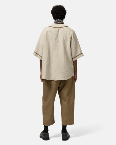 KAPITAL Combed Burberry Cotton EASY-BEACH-GO Pants Beige, Pants