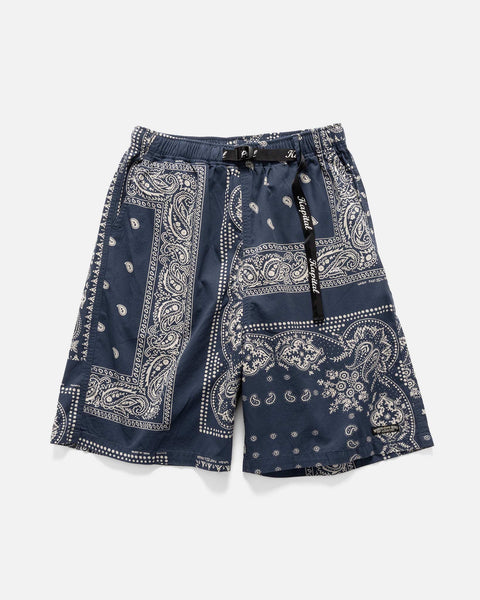 KAPITAL Combed Burberry RAT BRAND Bandana Patchwork EASY Short Pants Aubergine, Shorts