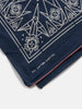 KAPITAL Fastcolor Selvedge Bandanna (ORIGAMI) Navy, Bandanas
