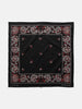 KAPITAL Fastcolor Selvedge Bandanna (ROCKWELL FLOWER) Black, Bandanas