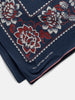 KAPITAL Fastcolor Selvedge Bandanna (ROCKWELL FLOWER) Navy, Bandanas
