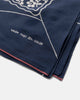 KAPITAL Fastcolor Selvedge Bandana (SPIDER PECKISH RAINBOWY) Navy, Bandanas