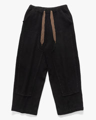 Kapital Fulling Wool CASA Pants Black, Bottoms