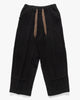 Kapital Fulling Wool CASA Pants Black, Bottoms