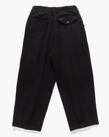 Kapital Fulling Wool CASA Pants Black, Bottoms