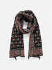 KAPITAL Fulling Wool Scarf Colorful BIG-MAMA Bandana Black, Scarves