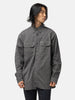 KAPITAL Grandrelle Chambray BONE Patch Ventilator Workshirt Charcoal, Shirts
