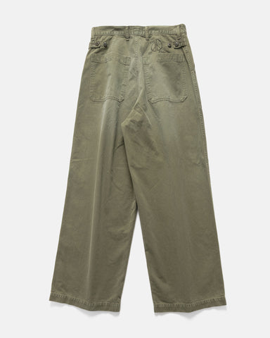 KAPITAL Herringbone FATIGUE Baggy Pants Khaki, Pants