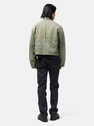 KAPITAL Herringbone HUNTER Drizzler JKT (Memorial Embroidery) Khaki, Jackets