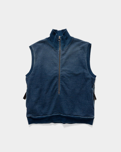 KAPITAL IDG SWT x BORO Half Vest Indigo, Vests