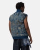 KAPITAL IDG SWT x BORO Half Vest Indigo, Vests