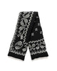 Kapital Linen Rayon Bandana KESA Scarf Black, Accessories