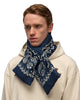 Kapital Linen Rayon Bandana KESA Scarf Navy, Accessories