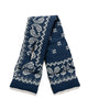 Kapital Linen Rayon Bandana KESA Scarf Navy, Accessories